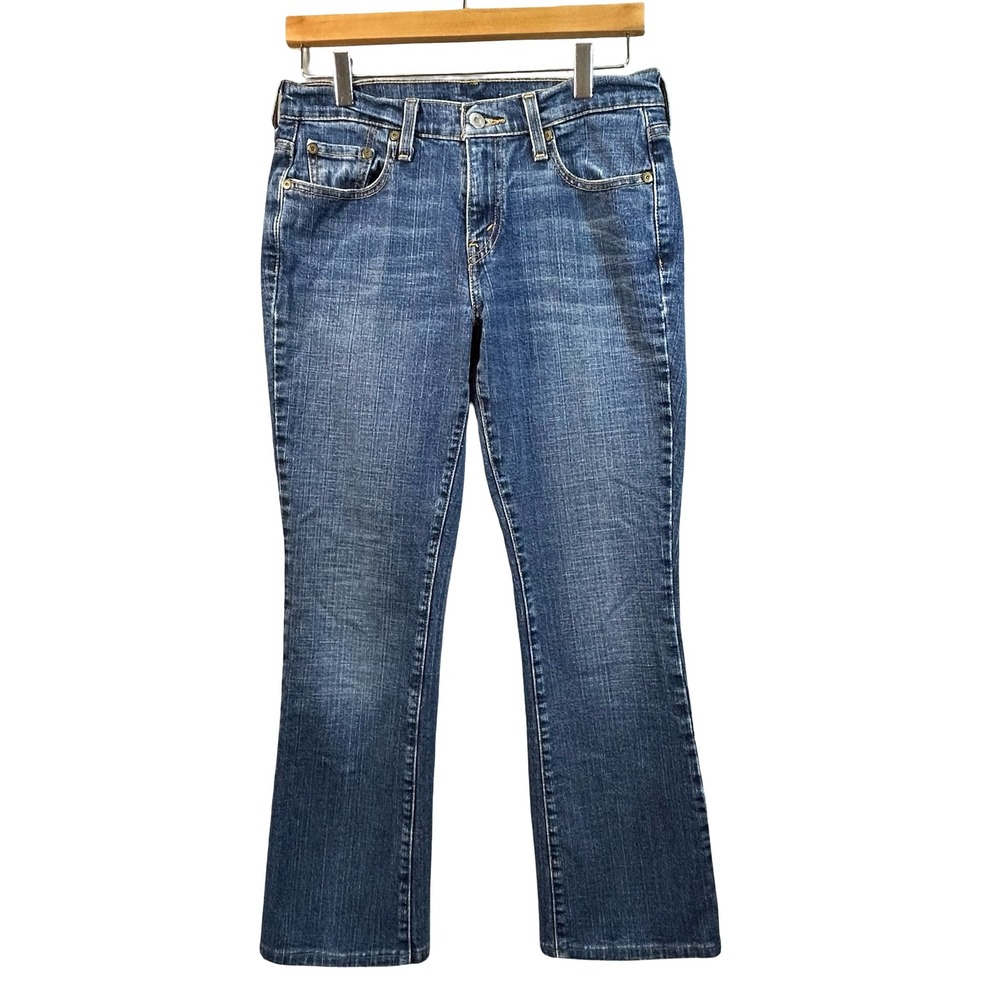 Levis 515 Bootcut Jeans Medium Wash Blue Denim Womens Size 8M Mid Rise